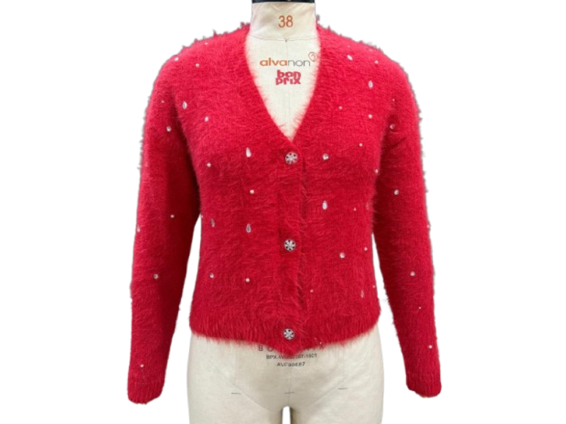 Import Yarn Pearl & stoneed Sweater