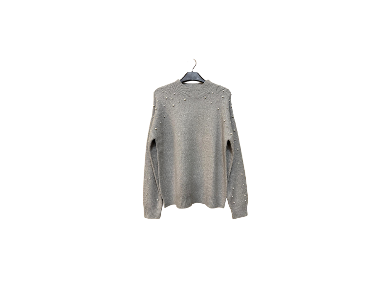 Import Yarn Pearl & stoneed Sweater - Image 1