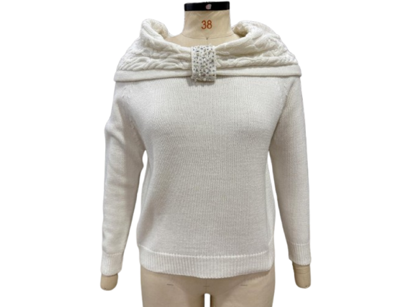 Import Yarn Pearl & stoneed Sweater - Image 5
